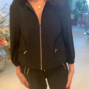 Black Cache Silk Top & Matching Pants NEW W/TAGS